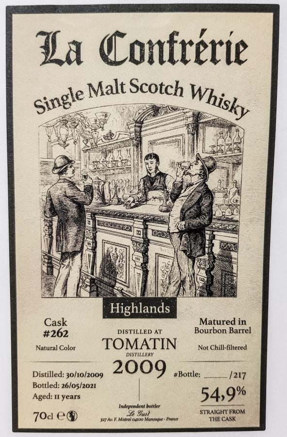 Tomatin 2009 Le Gus't