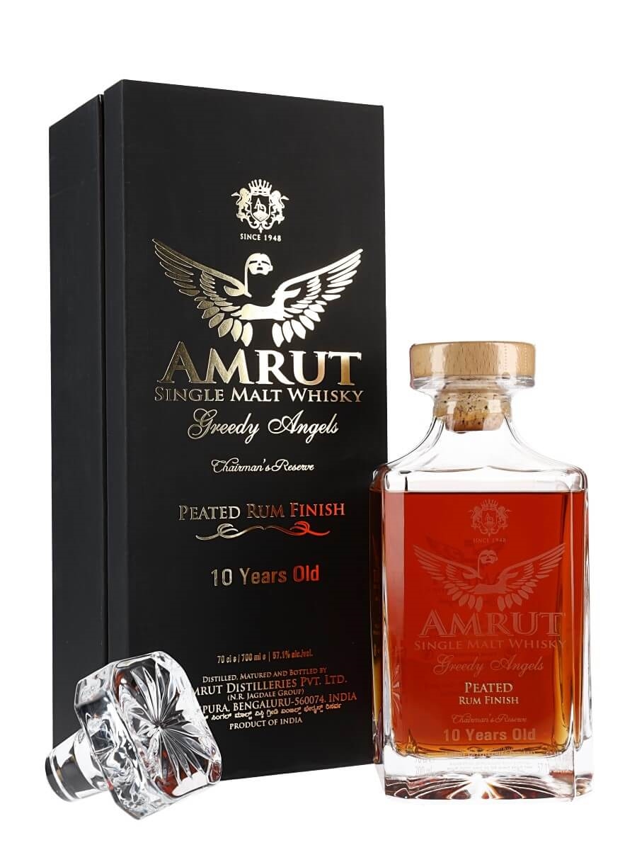 Amrut 10yo Greedy Angels Peated Rum Finish