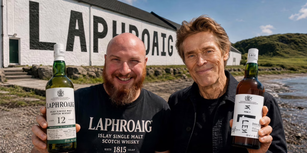 Laphroaig 12yo and 14yo Willem Dafoe